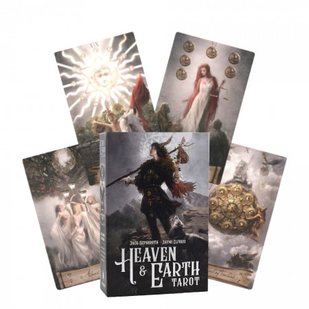 Heaven and Earth taro kortos ir knyga Lo Scarabeo